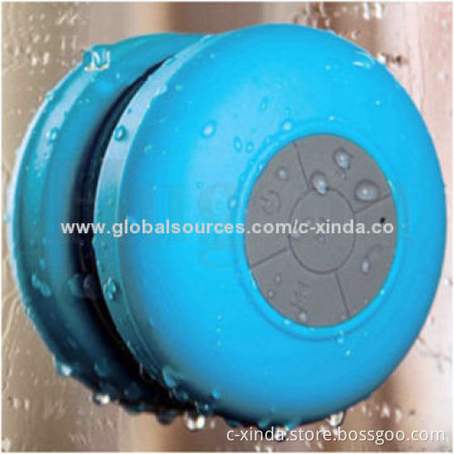 Waterproof Bluetooth Speaker with Suction Cup, Supports Call Pick-up Function